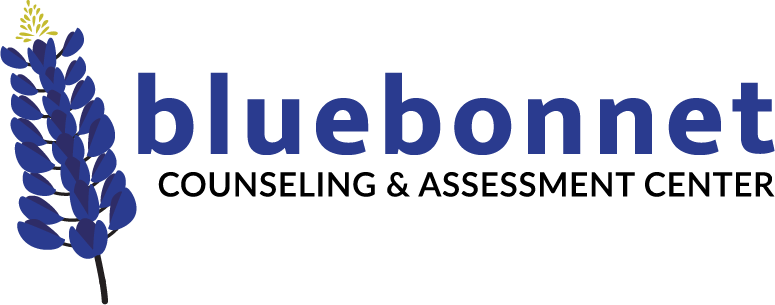 Bluebonnet Counseling and Assessment Center logo featuring a bluebonnet flower.